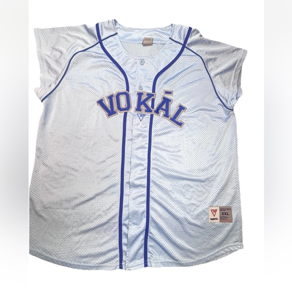 Vintage Vokal Baseball Jersey Mens Xxl Blue Nelly Hip Hop Y2k‎